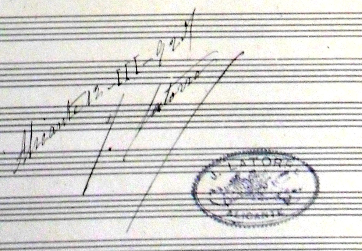 Firma del maestro Juan Latorre