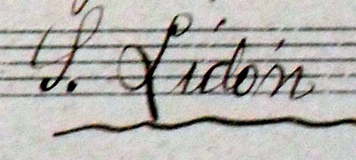 Firma del maestro Salvador Lidón